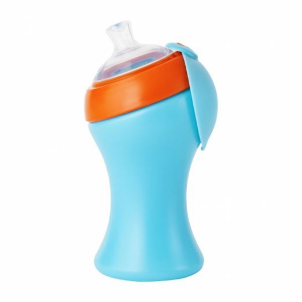 Boon - Swig Trinklernflasche blau/orange gross
