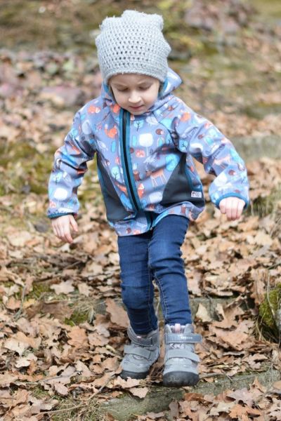 Green Baby 063 - Softshell Jacke Frühling bis Herbst ungefüttert Waldfreunde