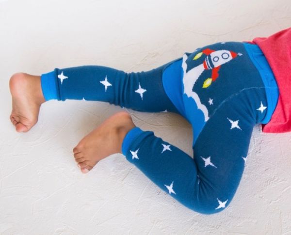 Doodle Pants - Blue Rocket Leggings
