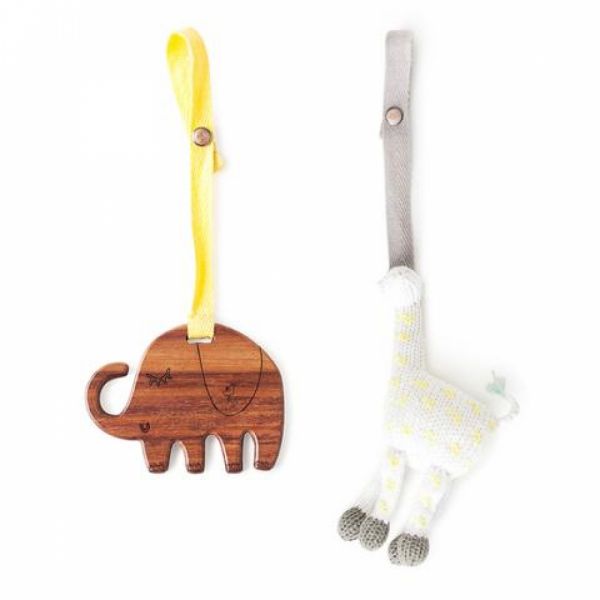 Finn & Emma - Kinderwagen Set Giraffe & Elefant