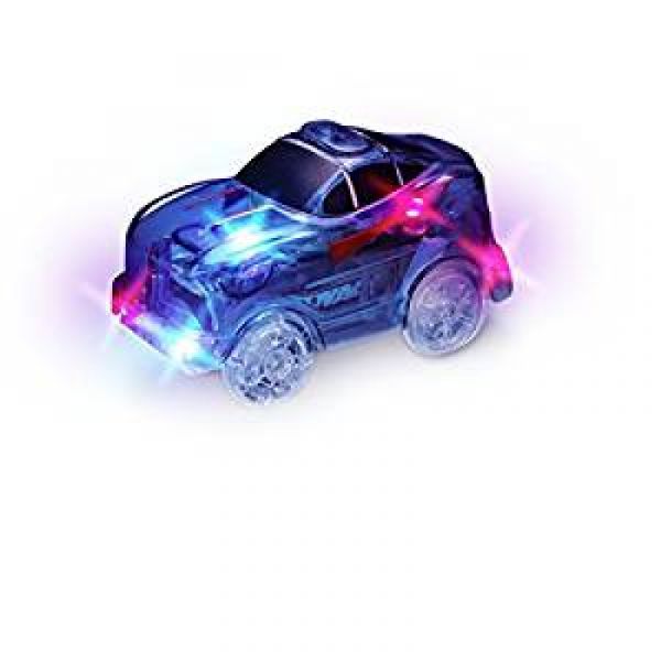 Magic Tracks Rennwagen Blau mit 5 LEDs