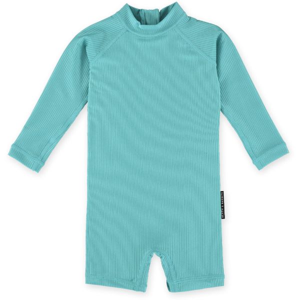 Beach &amp; Bandits - UV Badeoverall Baby Ribbed Coastal Türkis