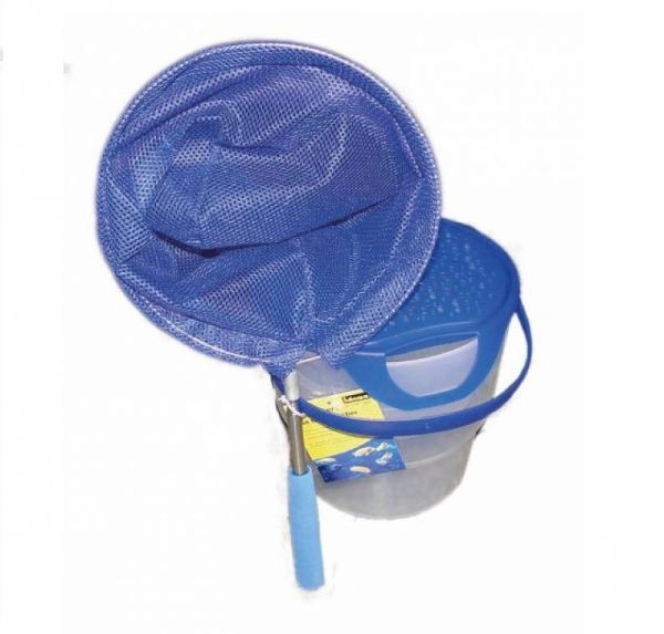 Fischeimer mit Henkel, blau