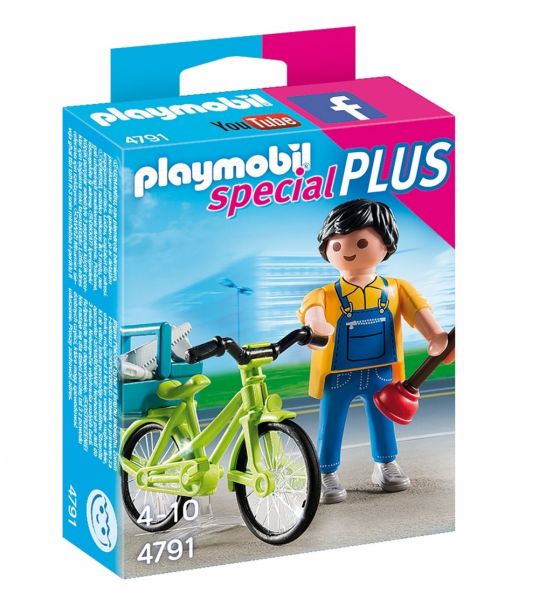 PLAYMOBIL® 4791 - Handwerker mit Fahrrad