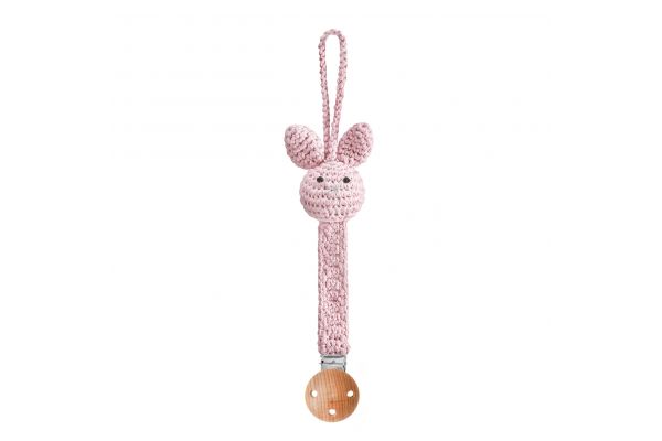 Maylily - Schnuller- Clip Bunny Pink