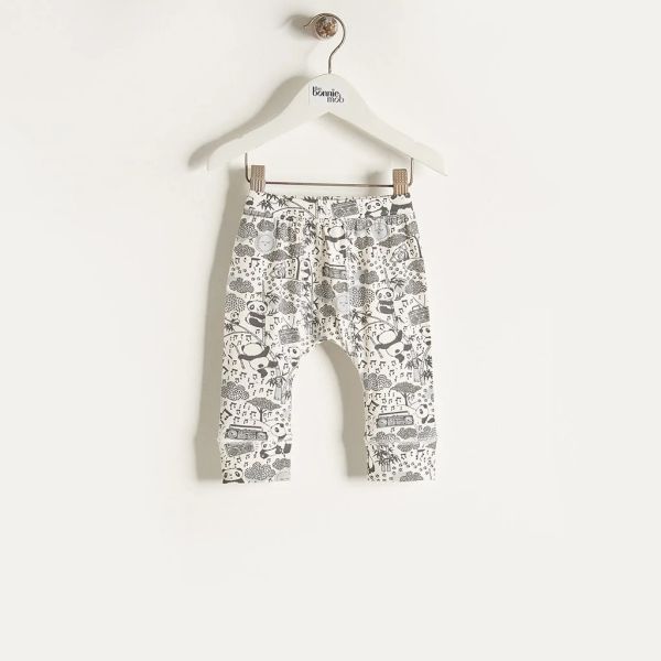 Bonniemob - Leggings Panda Print grau