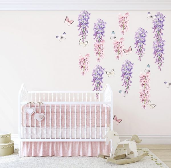 Ginger Monkey - Wisteria, Hyacinth &amp; Butterflies Set