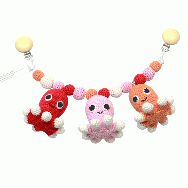 natureZOO - Kinderwagenkette 3 Oktopus Schwestern