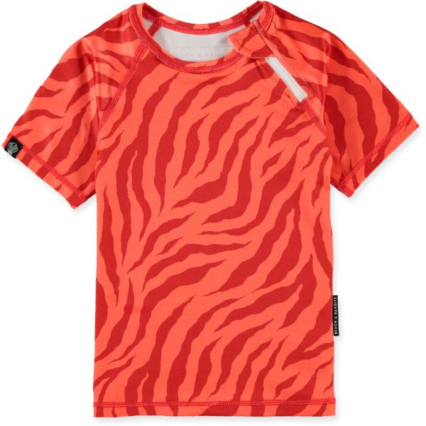 Beach &amp; Bandits - UV Badeshirt Tiger Rot Stripes of Love