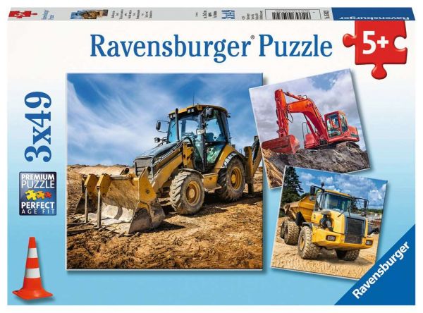 Ravensburger - Kinderpuzzle Baufahrzeuge im Einsatz