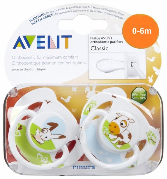 Philips Avent - Schnuller Tierchen, 0-6 Monaten, 2 Stk.