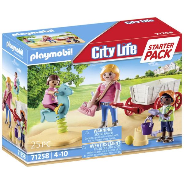 PLAYMOBIL® 71258 - Starter Pack Erzieherin mit Bollerwagen