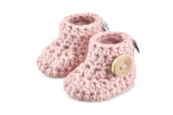 Maylily - Baby Strick- Booties Dusty Pink