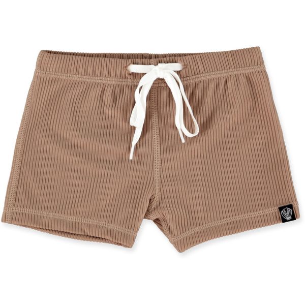 Beach &amp; Bandits - UV Badeshorts Ribbed Chocolate