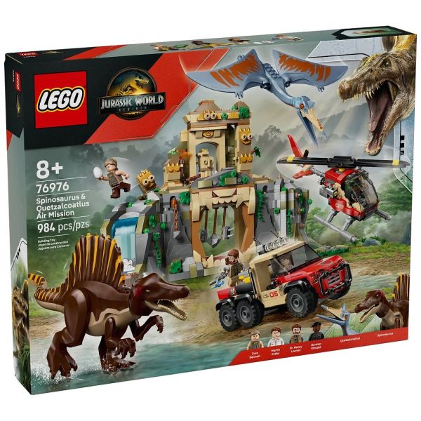 LEGO® Jurassic World™ 76976 - Spinosaurier &amp; Quetzalcoatlus: Hubschrauber-Einsatz