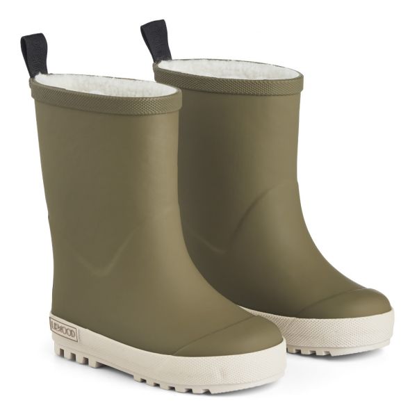 LIEWOOD - Mason Gummistiefel gefüttert Khaki - Sandy