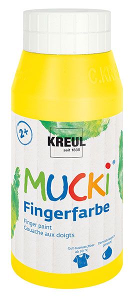 KREUL - MUCKI Fingerfarbe gelb, 750 ml