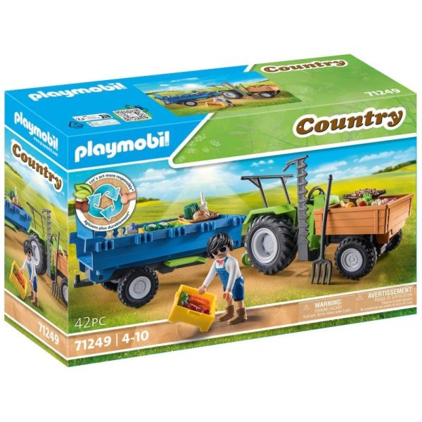 PLAYMOBIL® 71249 - Traktor mit Hänger