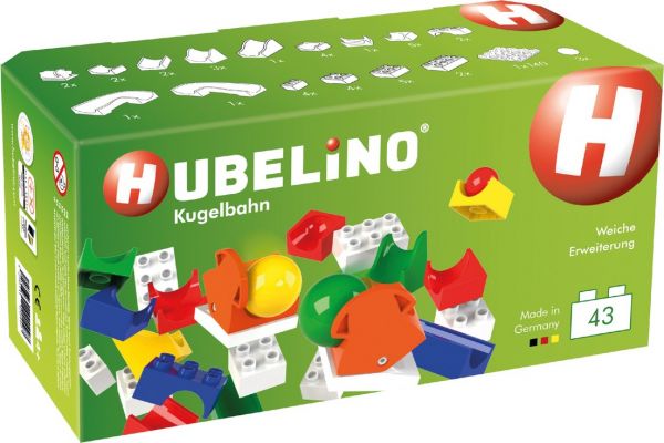 Hubelino - Kugelbahn 43-teilige Weichen Ergänzung