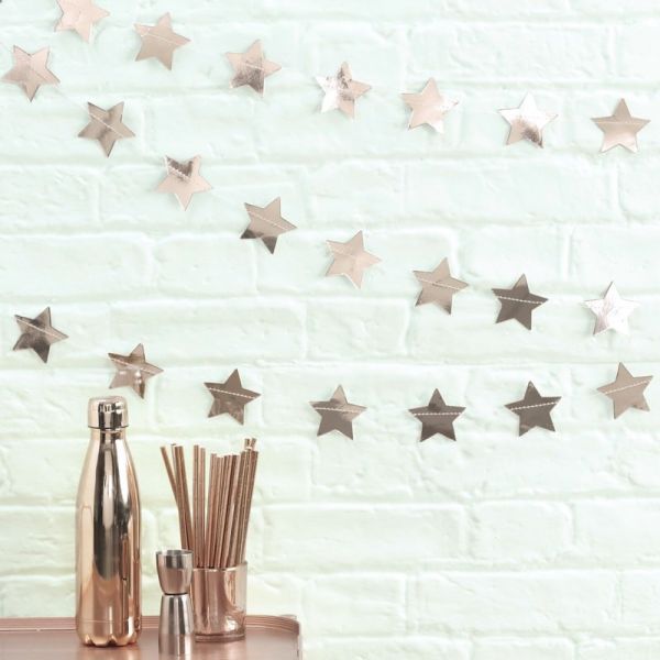 Ginger Ray - Dekogirlande Rose Gold Stars