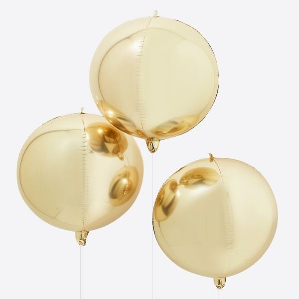 Ginger Ray - Gold Orb Balloons