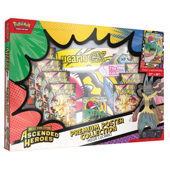 Pokémon ME02.5 'Ascended Heroes' Premium Poster Collection Lucario - FR