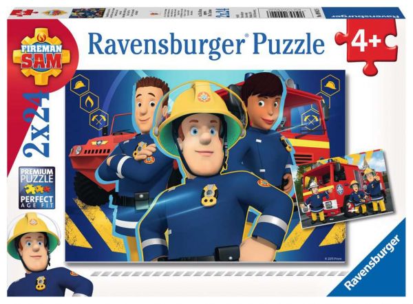 Ravensburger - Kinderpuzzle Feuerwehrmann Sam, Sam hilft dir in der Not