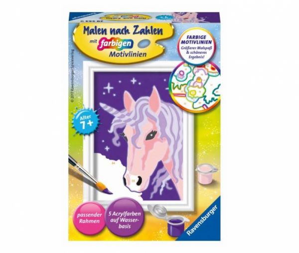 Ravensburger - Malen nach Zahlen, kleines Einhorn