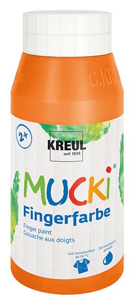 KREUL - MUCKI Fingerfarbe Orange, 750 ml