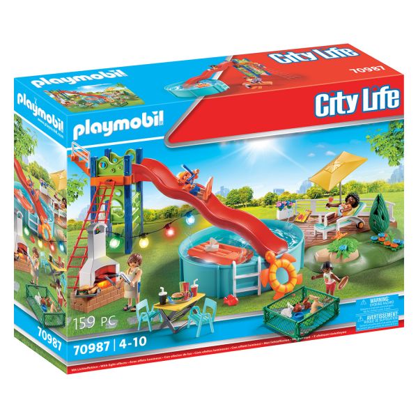 PLAYMOBIL® 70987 - Poolparty mit Rutsche