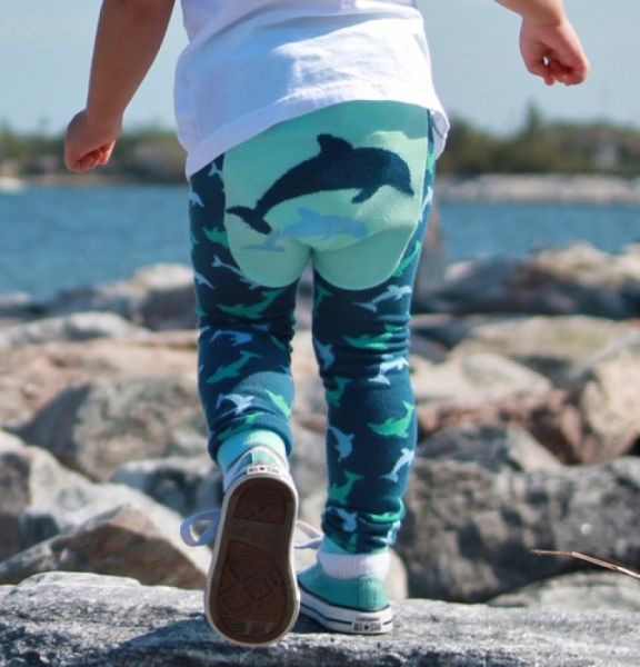 Doodle Pants - Dolphin blue Leggings