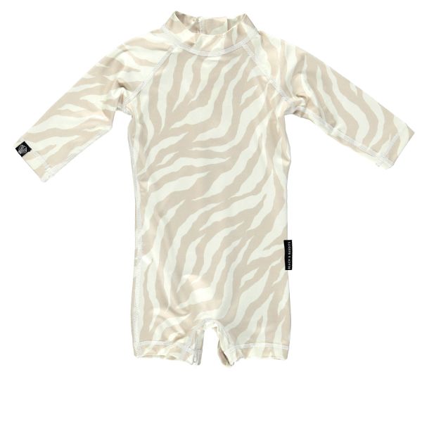 Beach &amp; Bandits - UV Badeoverall Baby Tiger Beige