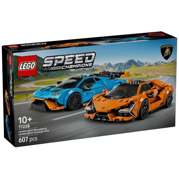 LEGO® Speed Champions 77238 - Lamborghini Revuelto &amp; Lamborghini Huracan STO