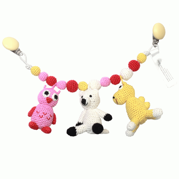 natureZOO - Kinderwagenkette Camel, Polarbär & Eule