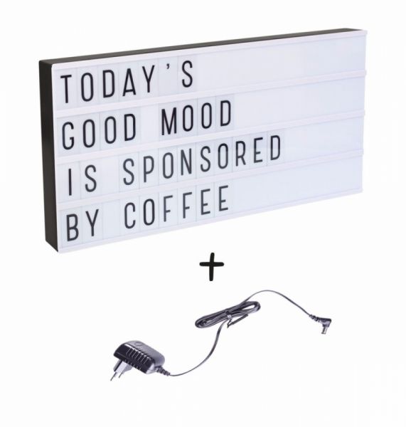 A Little Lovely Company - Adapter zu Lichtbox EU schwarz