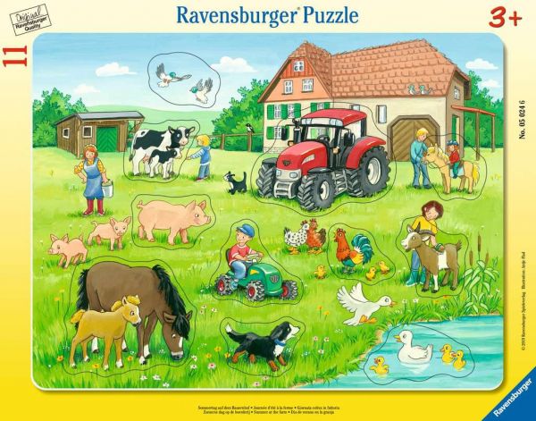Ravensburger - Kinderpuzzle Sommertag auf dem Bauernhof