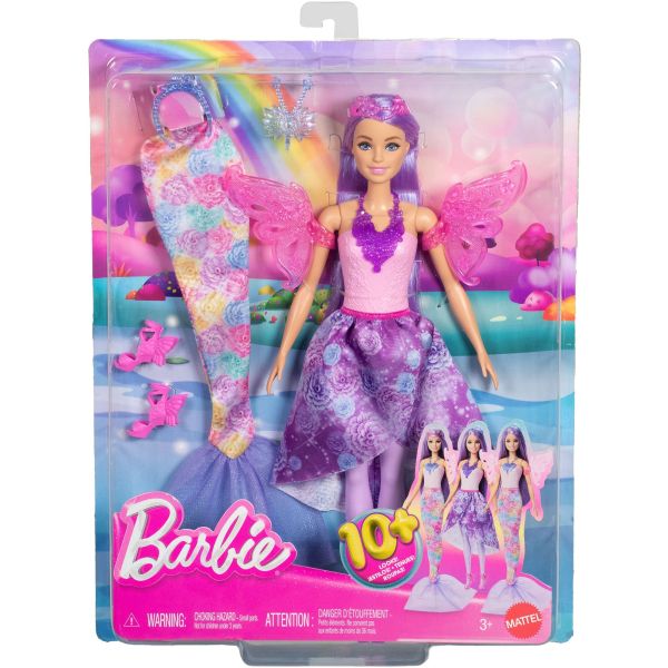 Mattel - Barbie 3-in-1 Fantasy Puppe