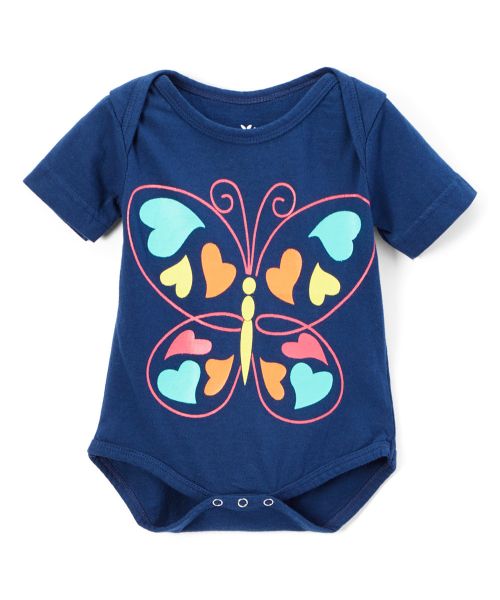 Doodle Pants - Body Schmetterling Blau