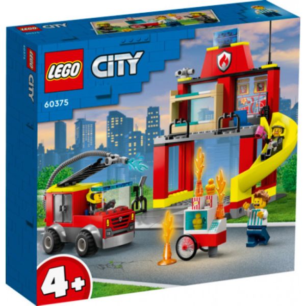 LEGO® City 60375 - Feuerwehrstation und Löschauto