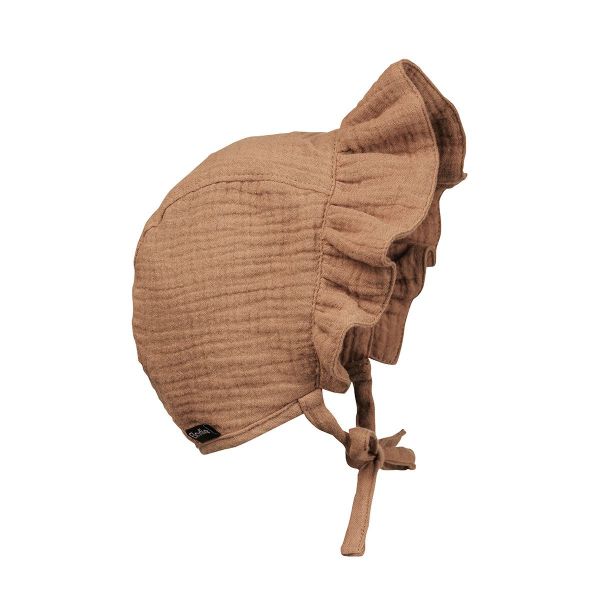 Elodie - Baby Sommer Bonnet Muslin Soft Terracotta