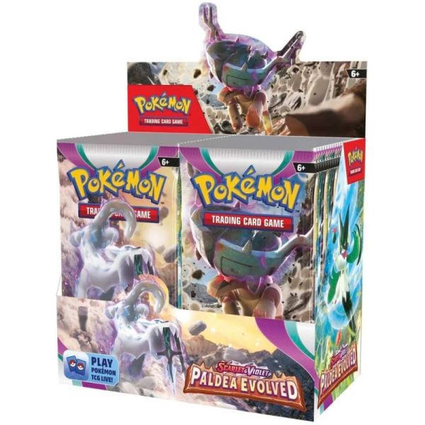 Pokemon Paldea Evolved Booster, 1 Pack - Deutsch