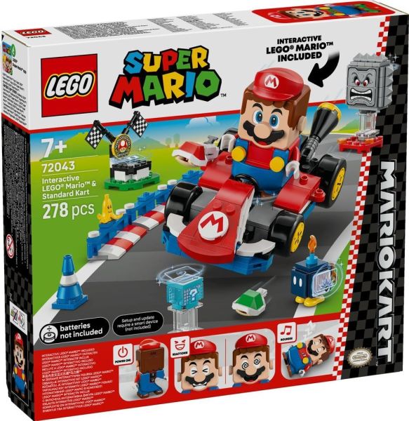 LEGO® Super Mario™ 72043 - Interaktiver LEGO® Mario™ &amp; Standard-Kart