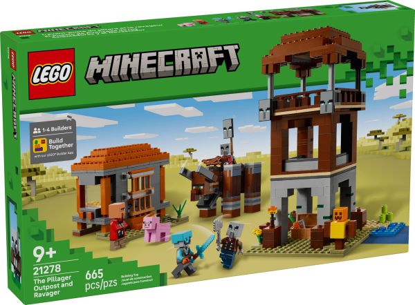 LEGO® Minecraft 21278 - Ein Verwüster am Plünderer-Außenposten