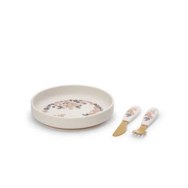 Elodie - Silikon Tellerset Blue Garden