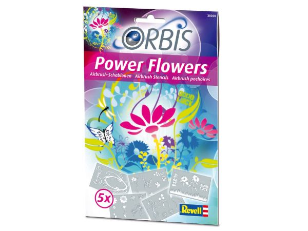 Orbis - Kinderairbrush - Schablonen-Set Flower Power