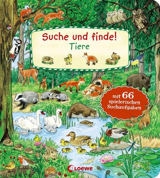 Loewe Verlag - Suche und finde Tiere (Kleinformat Pappbuch)