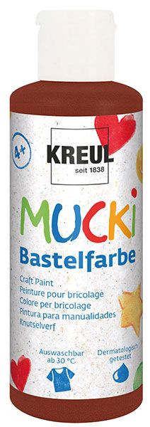 KREUL - MUCKI Bastelfarbe Braun 80ml