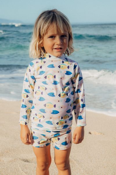 Ollie &amp; Squish - UV Badeshirt Fische