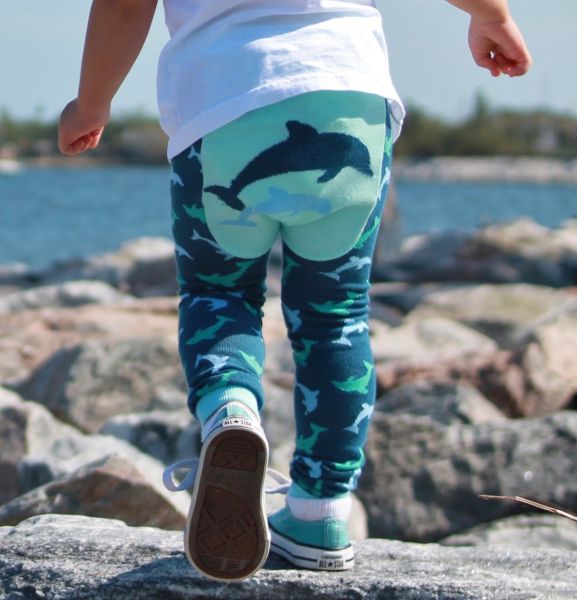 Doodle Pants - Leggings Delphin