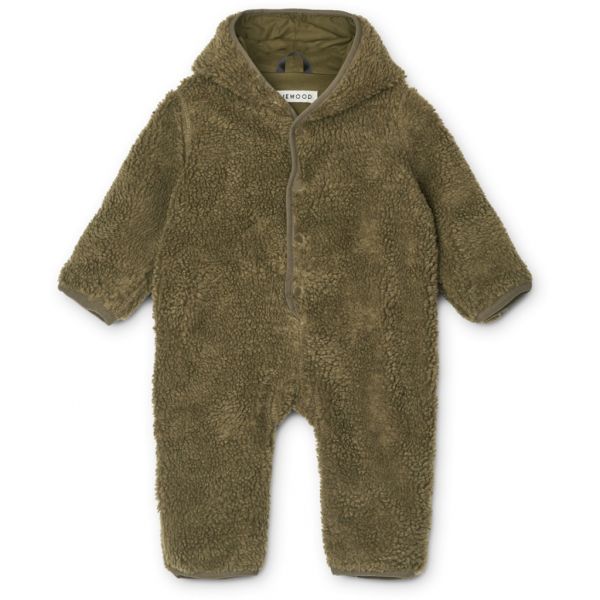 LIEWOOD - Baby Overall Teddystoff Khaki